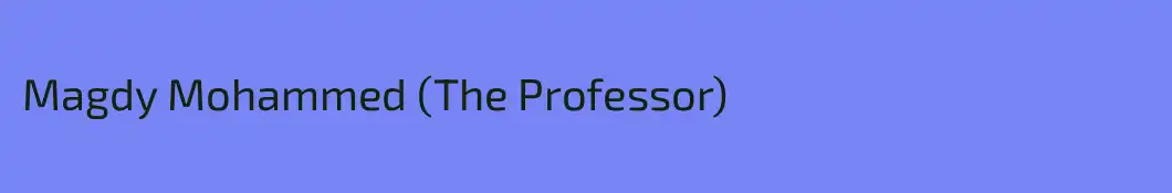 Magdy Mohammed (The Professor)